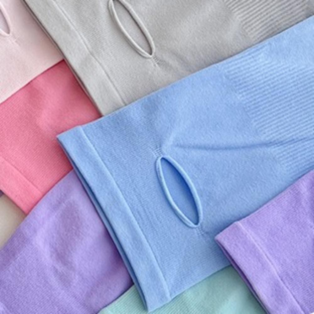 Spandex Ice Silk Arm Sleeves Polyester Sun Protection Arm Cover Gradient Color Sleeve  Beach