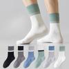 Men Spring and Autumn Pure Cotton Deodorizing Sweat Absorption Boneless Sports Socks