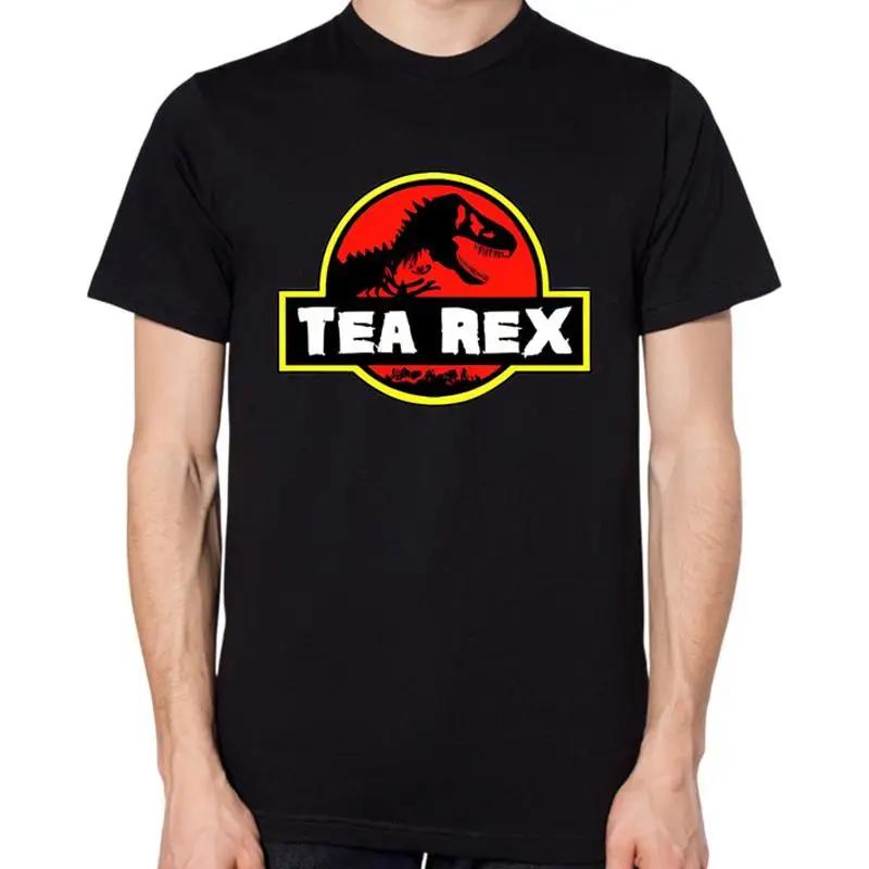 Tea Rex T Shirt Jurrasic Parody Dinosaur Mens Ladies Top
