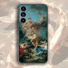 ART Ренессанс Картины Чехол для телефона Samsung A73,72,51,53,52,71,22,5G,Note,J7,8,9 Классический Универсальный Черный Мягкий Чехол