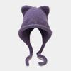 Cute C Knitted Hat for Women Autumn Winter Thicken Warm Beanie Cap Korean Versatile Bonnet Ear Protection Braids Skull Cap Acrylic Female Skulli Gift