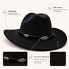 Decorative Hatband Felt Fedora Hat Felt Equestrian Hat New Wide Brim Hat  Equestrian Riding