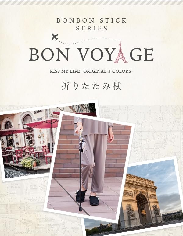 Трость Легкая Складная Трость Bon Voyage Pucci Pattern (ПАРИЖ/ЧЕРНЫЙ) (кмл130104а)