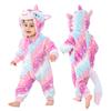 LOLANTA Unicorn Kigurumi Baby Halloween Christmas Pink Size 100 Kids' Costume, Costume, Costume, Flannel,