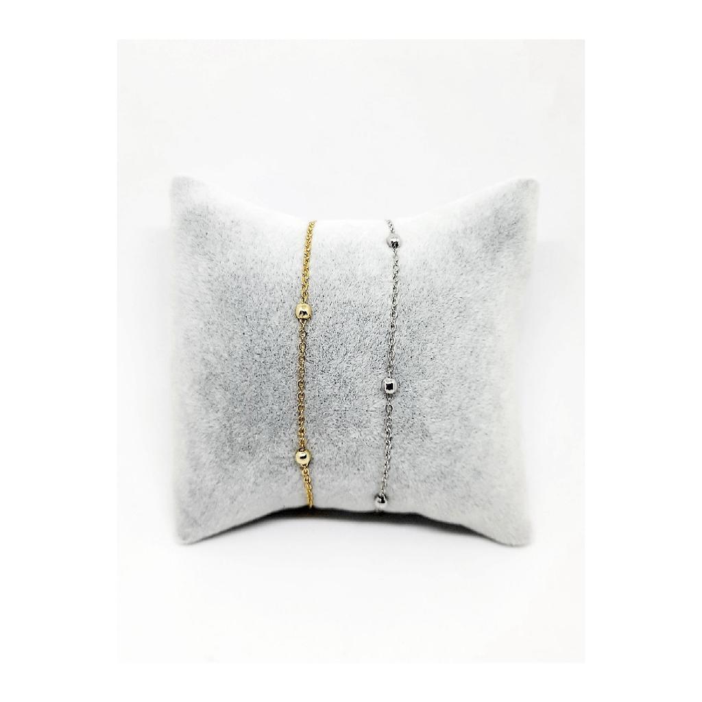 Набор из 10 серебряных браслетов-цепочек