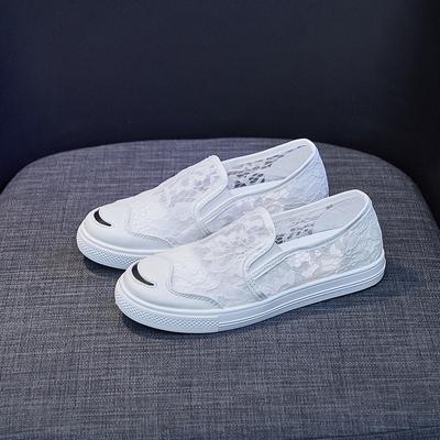 Туфли на плоской подошве для женщин, лето 2022, модные повседневные кроссовки с кружевной сеткой и дышащими вставками для женщин