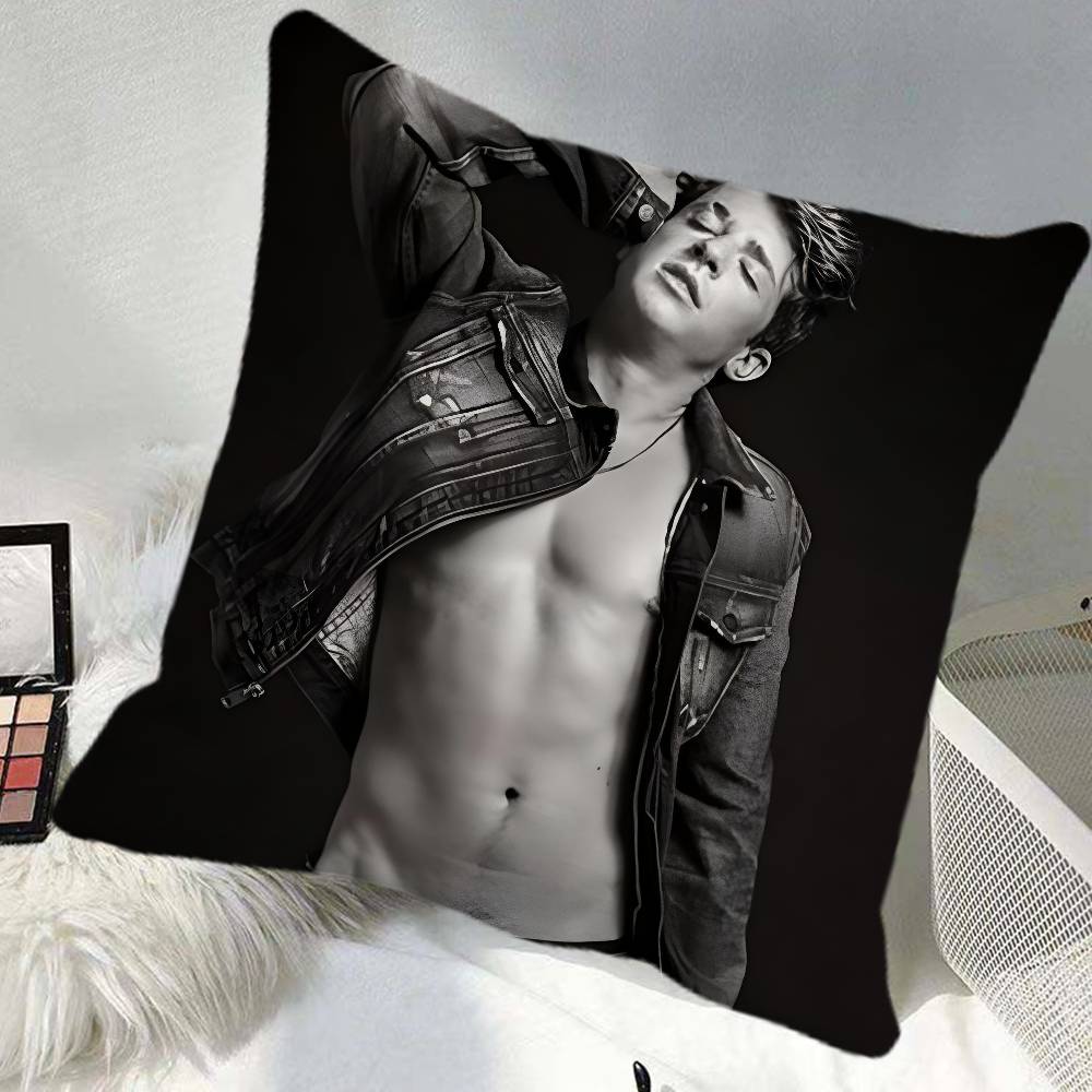 Singer Cool CCharlie Puth Pillow Case Square Pillow Bedroom Sofa Leisure Comfort Cushion Car Home Decoration