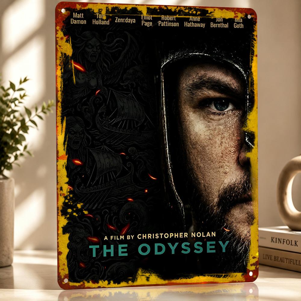 The Odyssey Movie Personalized D Textured Metal Poster Wall Art Tinplate Sign for Luxury Decoration Home Decorations Decor Room