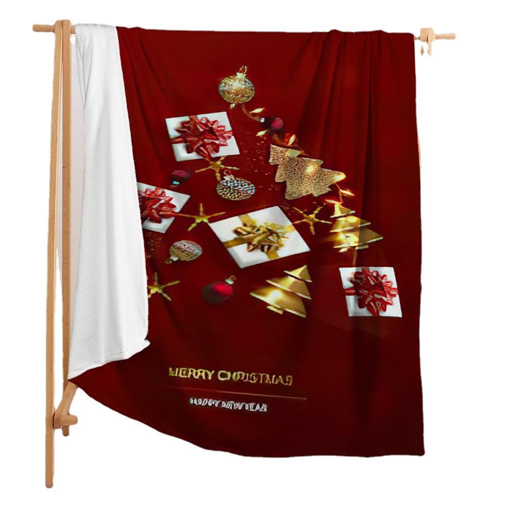 Фланелевое одеяло Одеяло для спальни Европейское и американское одеяло Цифровая печать Рождественское одеяло Спальня