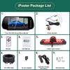 IPoster AHD 1080P Камера заднего вида со стоп-сигналом с 7-дюймовым AHD зеркалом-монитором для Fiat Ducato, Citroen Jumper, Peugeot Boxer
