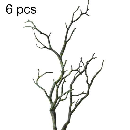 6шт искусственные поддельные павлин коралловые растения сушеные ветки деревьев свадебный домашний декор