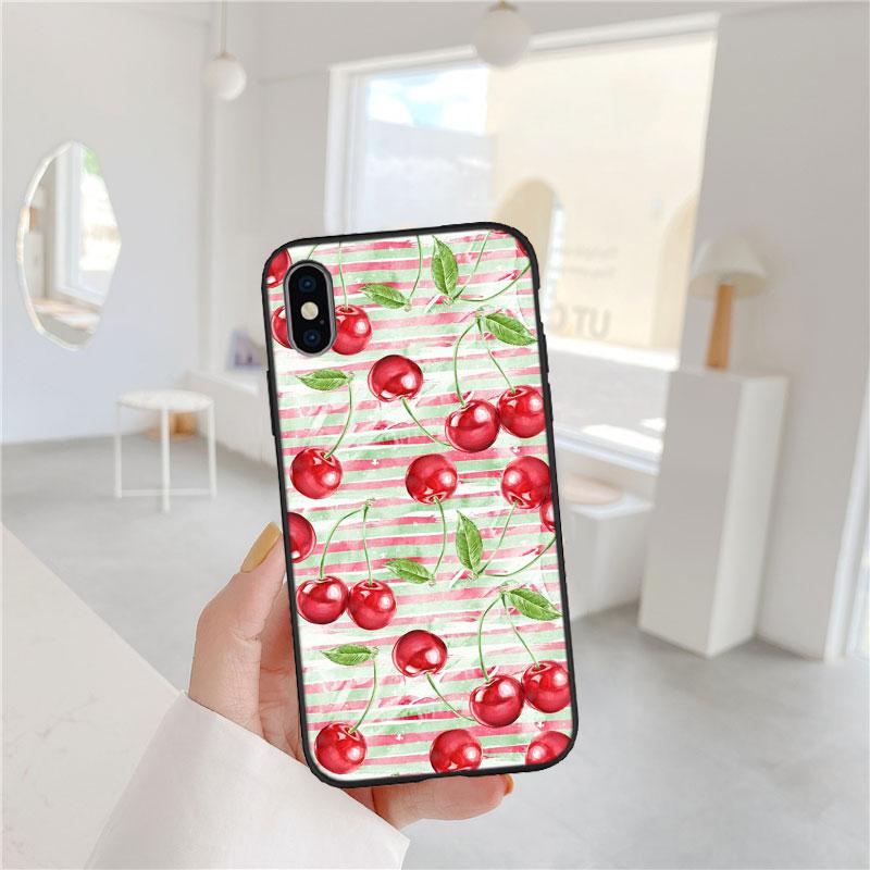 PP19 Вишня Милый Мягкий Чехол для Телефона для Xiaomi Xiaomi Poco M4 M5 M6 M7 X3 X6 X7 F8 Ultra Pro GT NFC