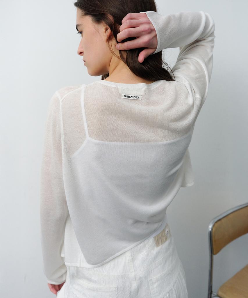Легкий льняной кардиган Leuba - Цвет: Кремовый (Off White)