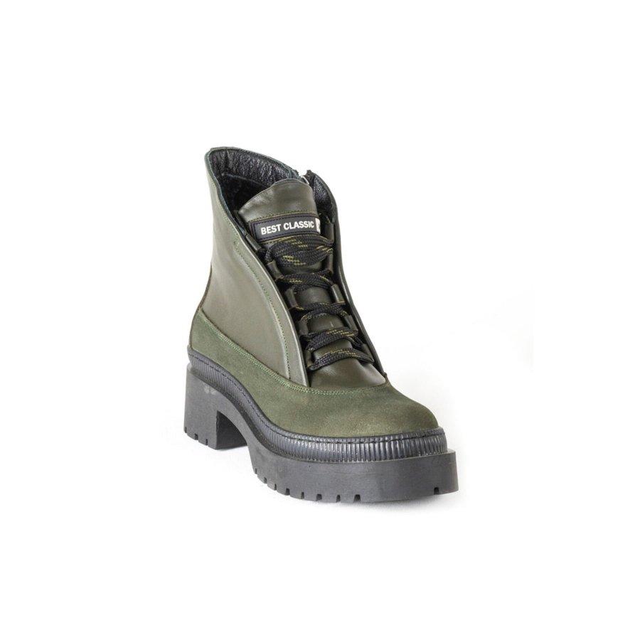 Женские повседневные стильные ботинки специального дизайна из натуральной кожи на толстой подошве