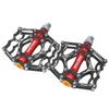 Jpfashioning Cross Bike Pedals, Ultra-Lightweight Aluminum Alloy Flat Pedals, Durable, Set of 2 (Black 2)
