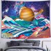 Simsant психоделический гобелен с планетой, красочный горный гобелен, гобелен с галактикой, абстрактный природный пейзаж, настенная роспись в общежитии, постер