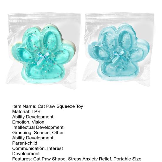 Прозрачная игрушка-лапка для кошек, сенсорная игрушка для снятия стресса, мягкая игрушка-лапка для кошек, для детей и взрослых, успокаивающая игрушка-коготь для животных