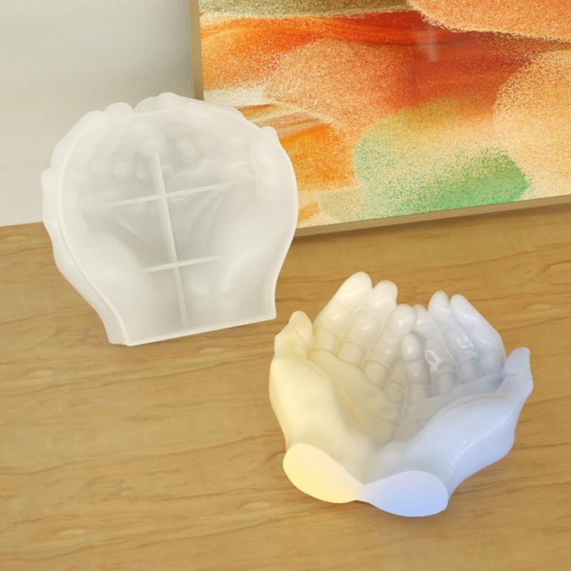 2 Pieces Flexible Planter Vase Moulds Cements Mould Silicone Material for DIY Hand-Making Succulent Plant Flowerpot