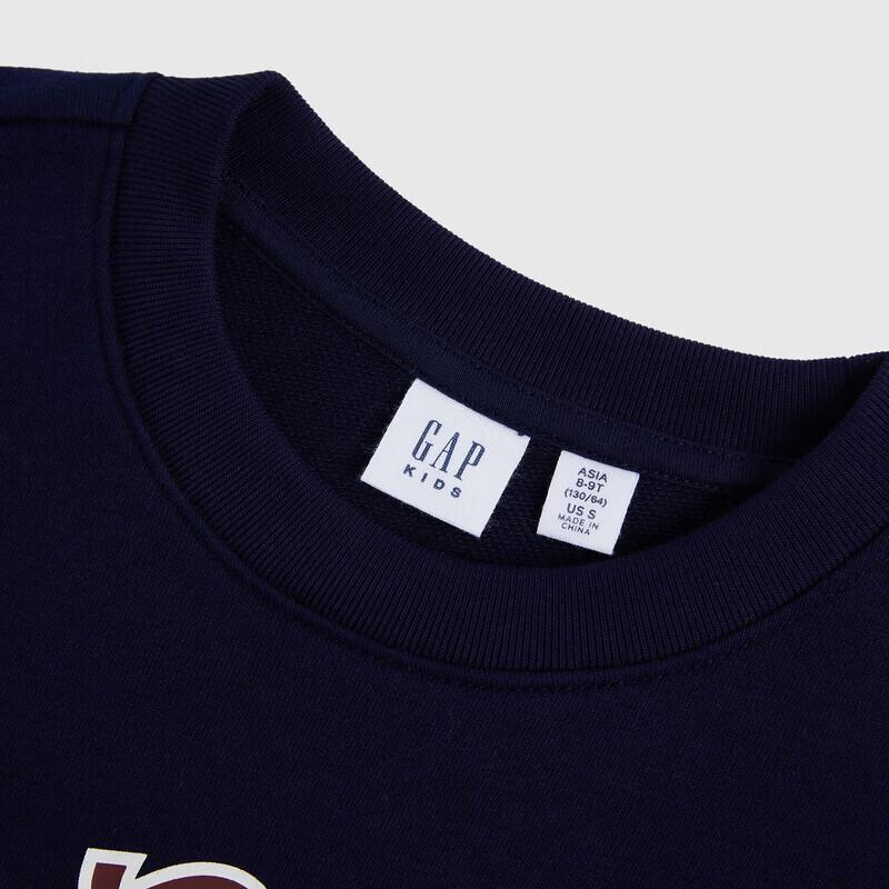 GAP Boys' Fun Sequin Pattern Crew Neck Sweatshirt