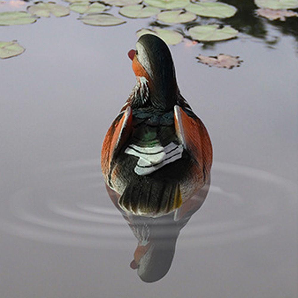 Прочная Реалистичная Статуэтка Мандаринки Смола Милая Искусственная Статуэтка Утки Плавающая Скульптура Лебедя Аквариум