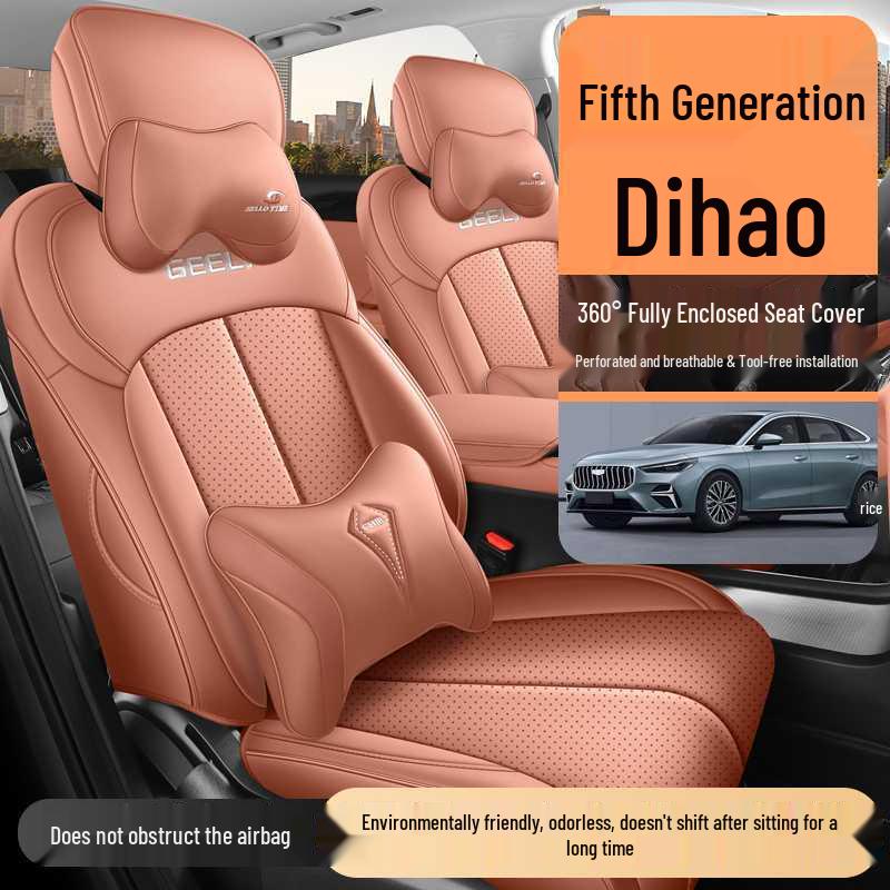 Премиальные чехлы на сиденья с полным покрытием для Geely Emgrand 5-го поколения 2026 года, всесезонные подушки для автомобильных сидений