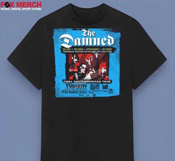 The Damned Band Final South American Tour 2025 Shirt