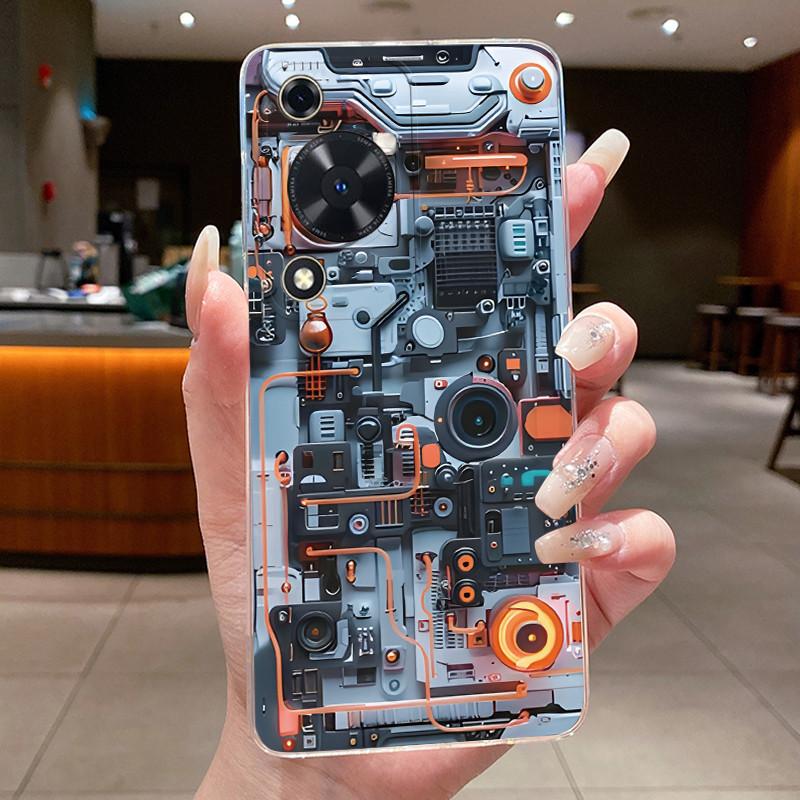 Чехол для Huawei Nova Y63 Y72 Y72S Чехол Роскошный Дракон Милый Крутой Мальчики Девочки Прозрачный Мягкий Силикон ТПУ Чехлы для Телефона Задняя Крышка