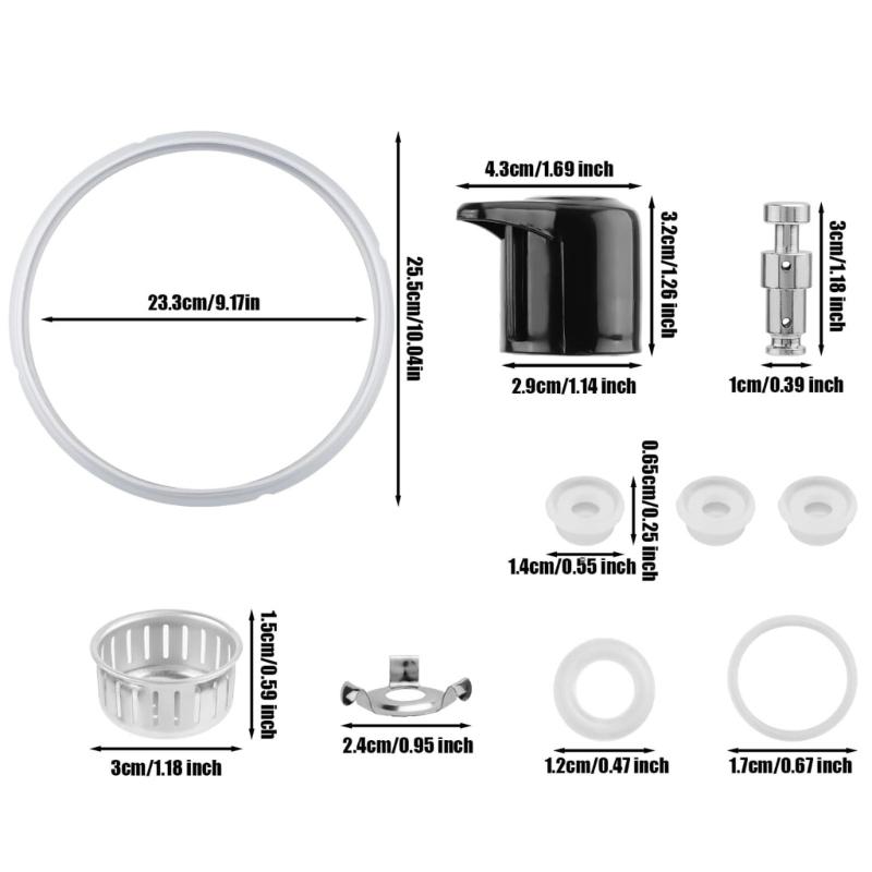 Набор клапанов и уплотнительной прокладки для скороварки 8QT Кухонные аксессуары Подходит для производительности и долговечности плиты