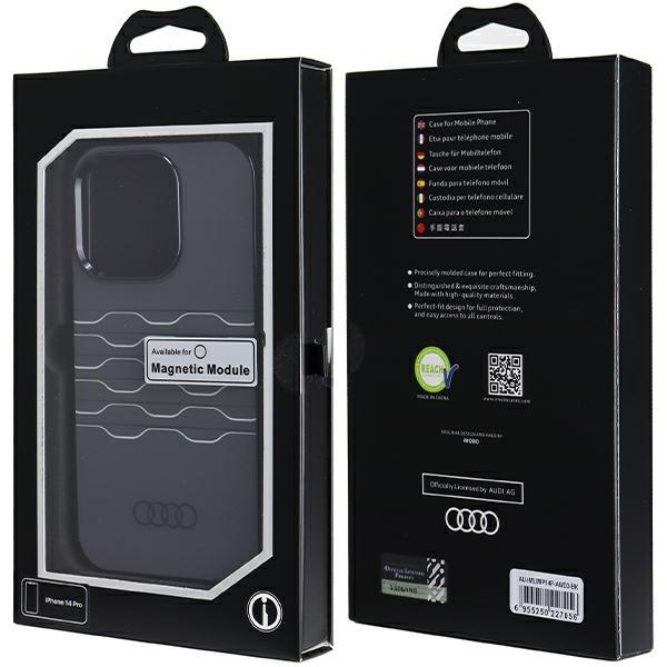 Audi Iml Magsafe Чехол для iPhone 14 Pro 6.1 Черный/Black Жесткий чехол Au-Imlmip14P-A6/D3-Bk