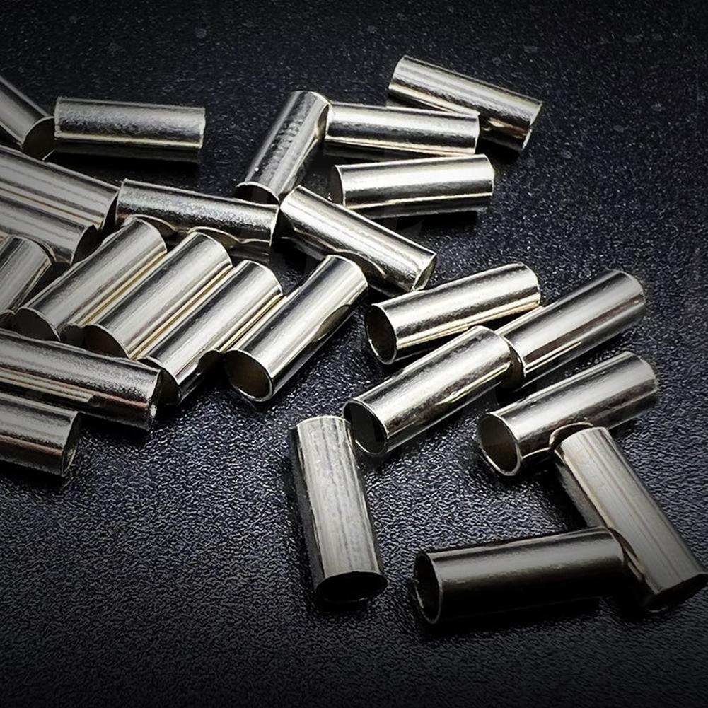 600 шт. Медная трубка Соединитель лески Проволочная трубка Обжимные гильзы Трубка для лески Аксессуары для карповой рыбалки Pesca