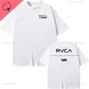 RVCA T Shirt Black Tee Summer Cotton Tshirt Summer Short Sleeve Fashion Men Women Design Brand Tshirt Top Streetwear Clothes
