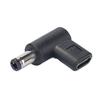 Адаптер USB C-Men DC5.5x2.1mm/5.5x2.5mm, 90-градусный разъем для зарядки телефонов, ноутбуков, маршрутизаторов, черный