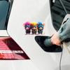 Funny Three Little Mice Glass Car Background Beautification Decorative Sticker