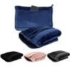 2 in 1 Nap Quilt Foldable Soft Throw Pillow Compact Travel Pillow and Blanket Set Office