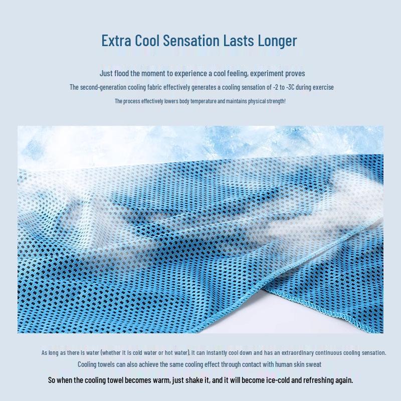 Quick-Dry Cooling Sports Towel: Breathable, Sweat-Absorbent for Military, Running, Fitness, and Outdoor Use