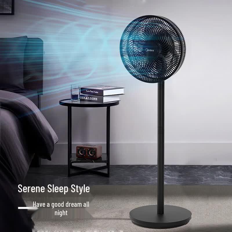 Midea SAF30AB 12-Inch 7-Blade Dual-Use Silent Fan CN plug (adapter included)