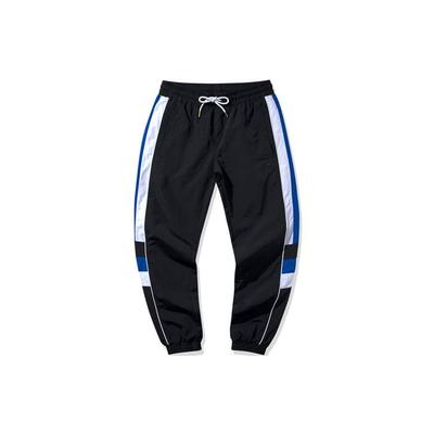 Спортивные брюки Li Ning Color Block с манжетами, унисекс, черные AYKQ045-2