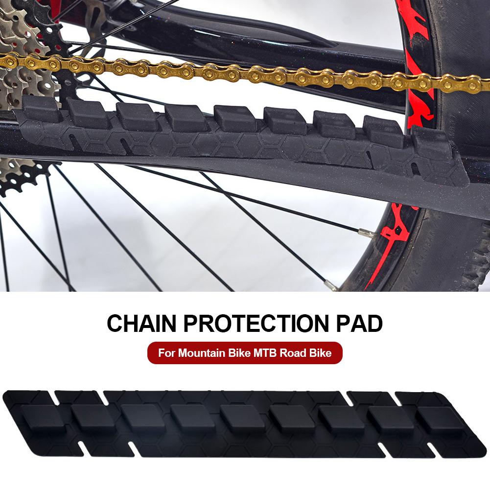Силиконовая накладка на перья велосипедной цепи, защитная наклейка от царапин для горного велосипеда, шоссейного велосипеда MTB
