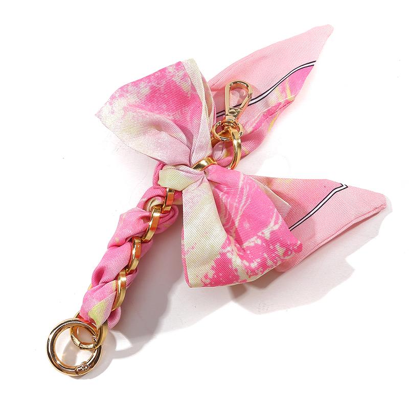 Творческий элегантный большой бант шарф брелок женский рюкзак сумка-тоут багаж подвеска милый автомобиль брелок модный брелок цепочка