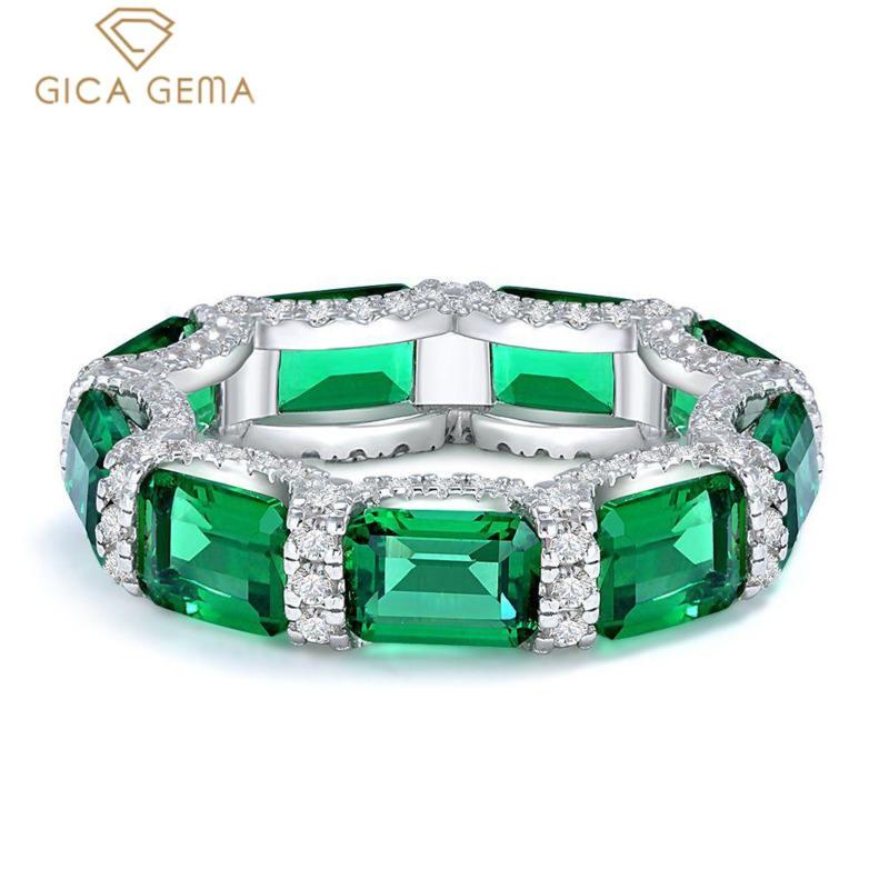 Gica Gema Кольцо из стерлингового серебра 925 пробы, светлое, роскошное, High Sense, 5*7 мм, с цирконами для женщин, свадебное, помолвочное, вечерние, ювелирные украшения