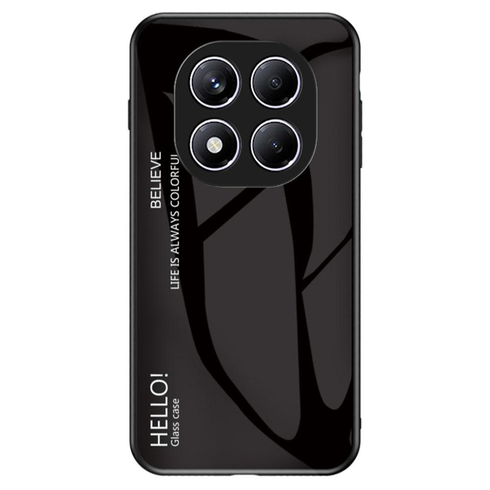 For Xiaomi Redmi Note 14 Pro 4G Case Anti-Scratch Tempered Glass+PC+TPU Phone Cover