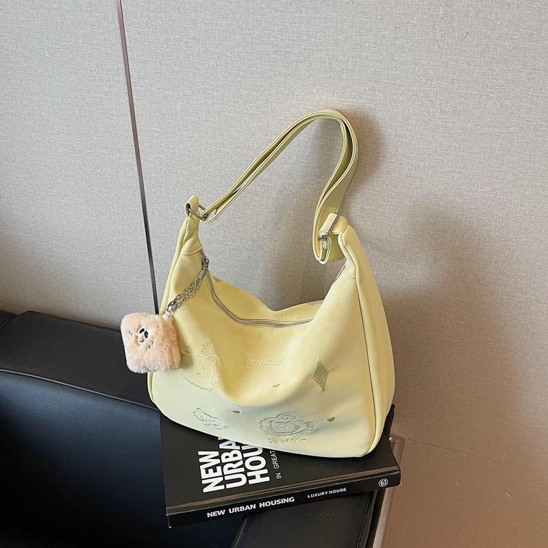 Сумка большой вместимости женская летняя новая модная нишевая на плечо кроссбоди текстурная сумка-пельмень для поездок на работу