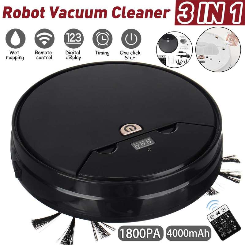 1800pa Robot Vacuum Cleaner Automatic Pilot Vacuum Cleaner for Removing Dust Robot for Household Flooring Dryer and Robot for Wet Cleaning | Vacuum Cl