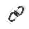 Double Clip Carabiner Outdoor Hook Clip Multi-Use Outdoor S Chain Hooks Portable Backpack Locking Hooks With 360 Degree Swivel