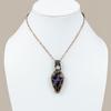 Russian Charoite, Moonstone Copper Wire Wrap Jewelry Pendant 2.36" S3O88