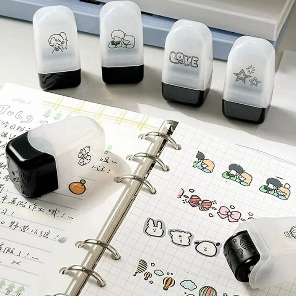 Decorative Pattern Graffiti Doodle Roller Stamp Drawing Marking Keypoints Marker Printed Roller Stamp DIY Decoration