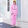 New Skiwear Hoodie Set Men's and Women's Snowboard Ski Hoodie Windproof Warm Ski Jacket Pants Set