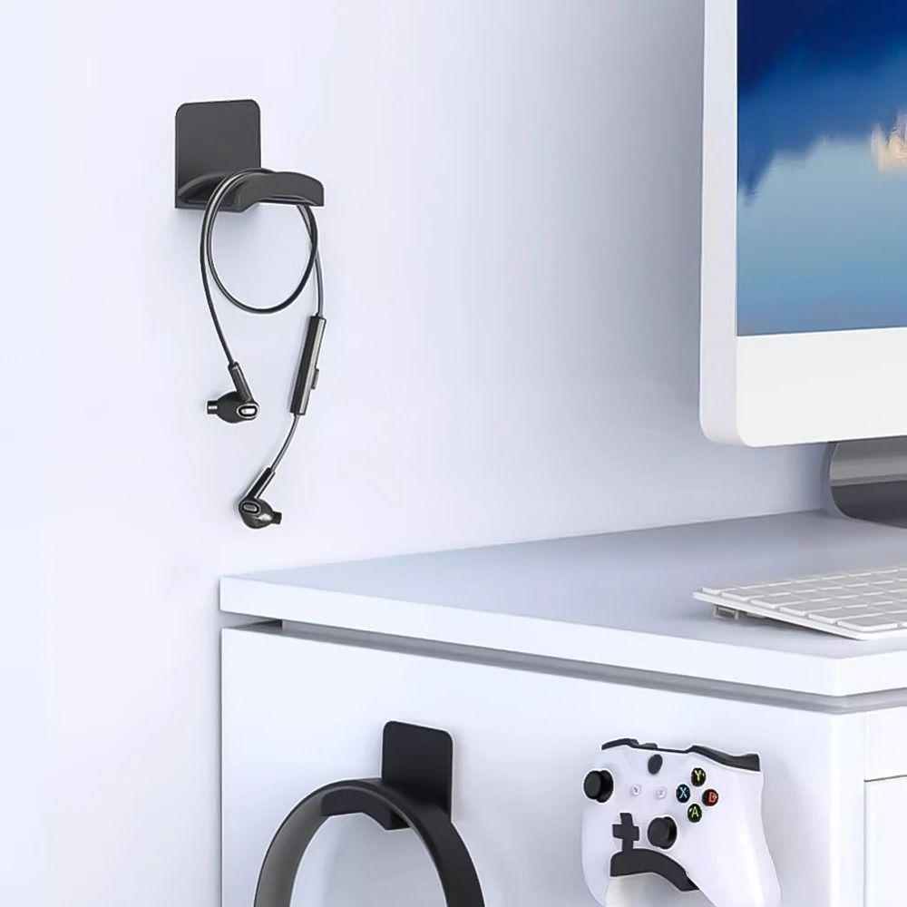 Adhensive Headphone Hook Wall-mounted Earphone Display Stand Headphone Stand for Gaming Headsets