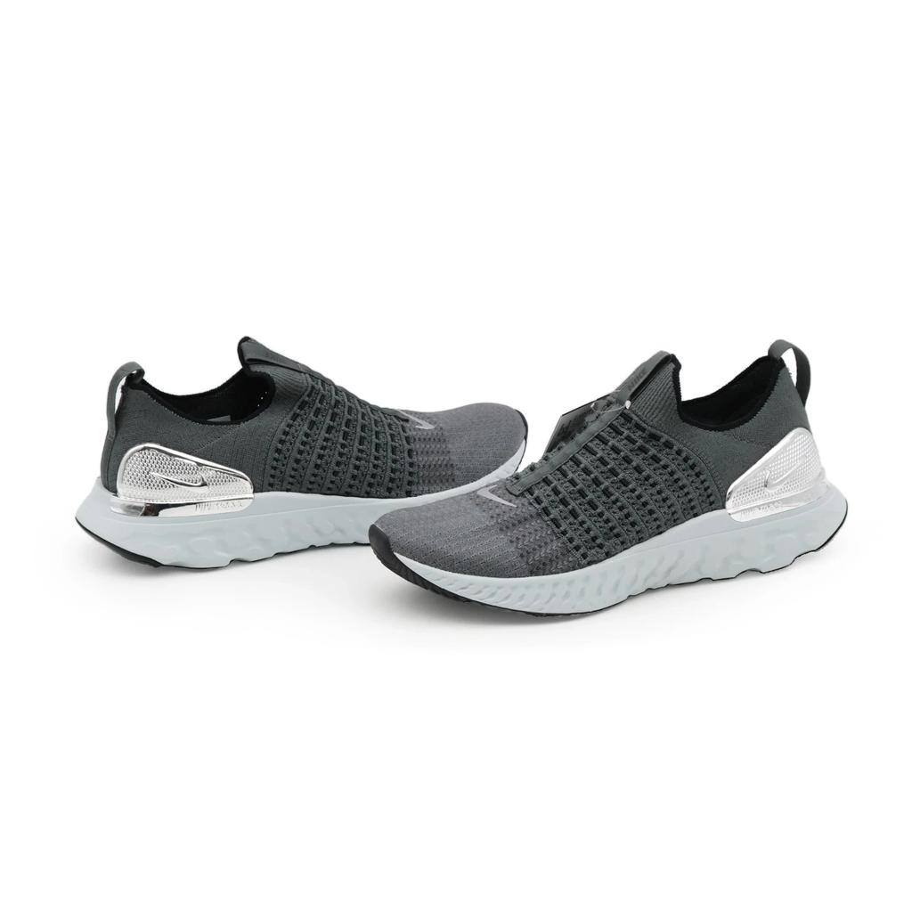 CJ0277-006 Nike REACT PHANTOM RUN FK 2 СЕРЫЙ ЖЕЛЕЗНЫЙ МЕТАЛЛИЧЕСКИЙ СЕРЕБРЯНЫЙ ЧЕРНЫЙ (Мужской)