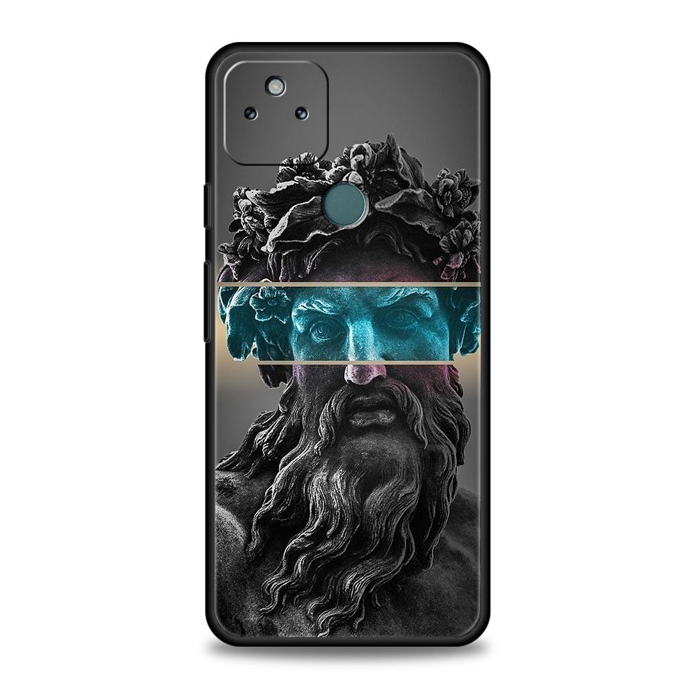 Fashion Ancient Greek Statues Phone Case Cover for Google Pixel 10 9 8 7 6 9A 8A 7A 6A Pro Shockproof Soft TPU 10 Pro XL Shell